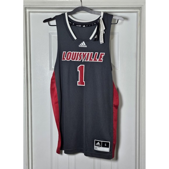 adidas Other - adidas Mens Louisville Cardinals #1 Basketball Jersey Size Small Gray New